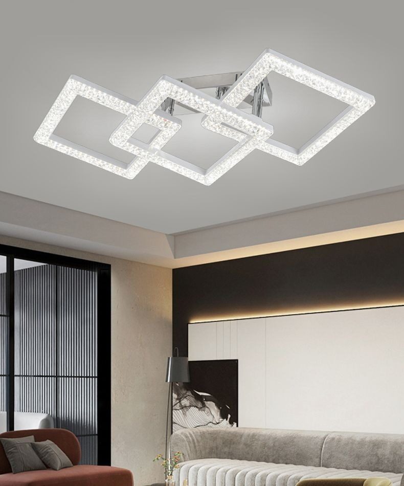 Lustră LED cu Telecomandă – 90W, 3 Tonuri de Lumină, 765×360×H155 mm Elit's