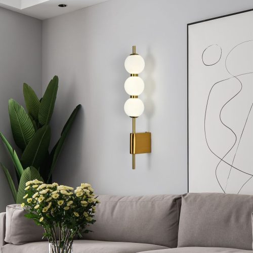 Aplică LED cu 3 Globuri – 30W, Iluminare Reglabilă, 480×80×H115 mm Elit's