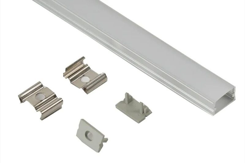 Profil LED Aplicat – Aluminiu, 2 m, Culoare Albă ✨Elit's