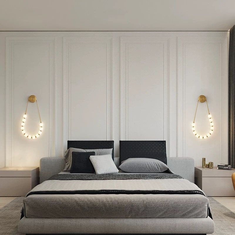Aplică LED Modernă –Elit's 60W, 10 Surse, 3 Tipuri de Lumină, Design Auriu/Alb, 30×58×4 cm