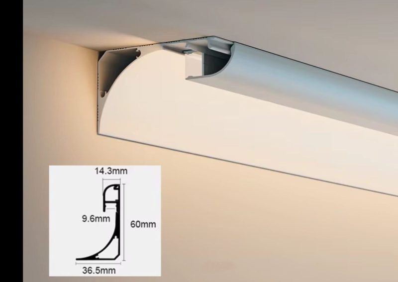 56e037c3-f93e-4496-8bdd-d916f81d Profil LED Aplicat Elit's– Tip Scafă / Plintă, Aluminiu Alb, Lungime 3 m