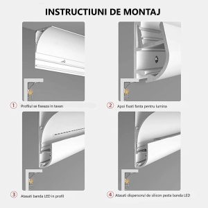 61pAP3iqlZL._AC_SL1500_0defb0eb Profil LED Aplicat Elit's– Tip Scafă / Plintă, Aluminiu Alb, Lungime 3 m