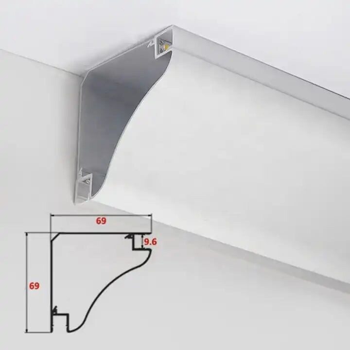 Profil LED Aplicat – Aluminiu, 2 m ✨Elit's