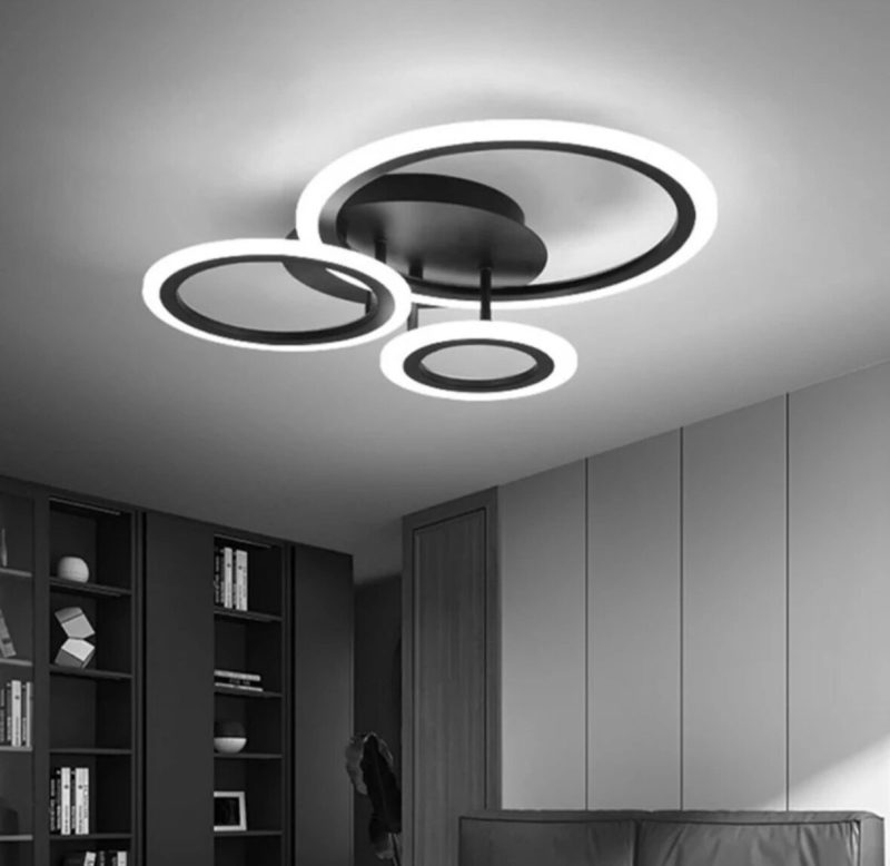 IMG_8503 Lustra LED Eclipse Negru –Elit's 66W, cu telecomanda