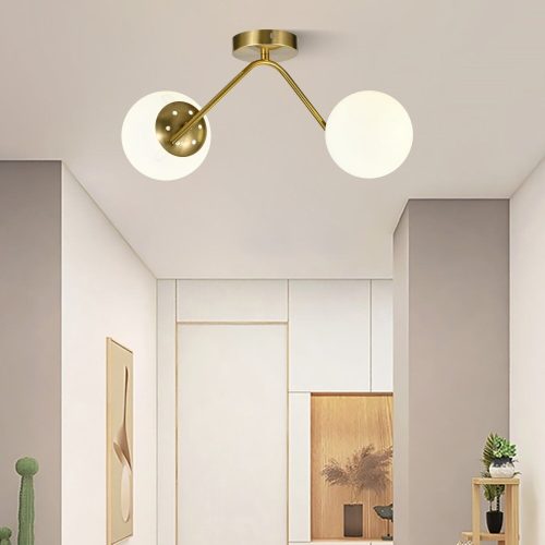 Lustra model N36377-2 – 2 x E27, abajururi elegante, finisaj auriu Lustra model N36377-2 –Elit's 2 x E27, abajururi elegante, finisaj auriu