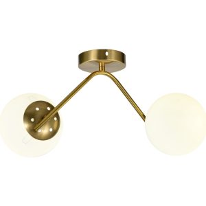 Lustra model N36377-2 –Elit's 2 x E27, abajururi elegante, finisaj auriu