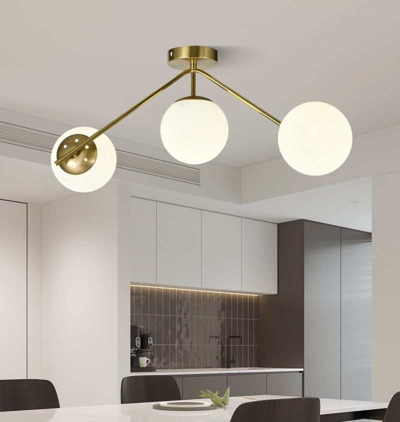 Lustra model N36377-3 – 3 x E27, abajururi elegante, finisaj auriu2 Lustra model N36377-3 –Elit's 3 x E27, abajururi elegante, finisaj auriu