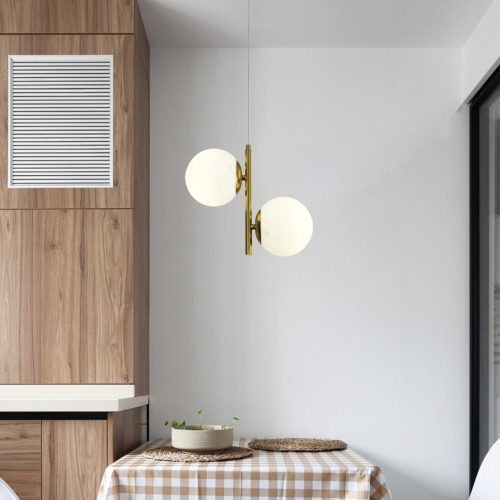 Lustra N6804-Elit's 2 abajururi elegante, finisaj GOLD