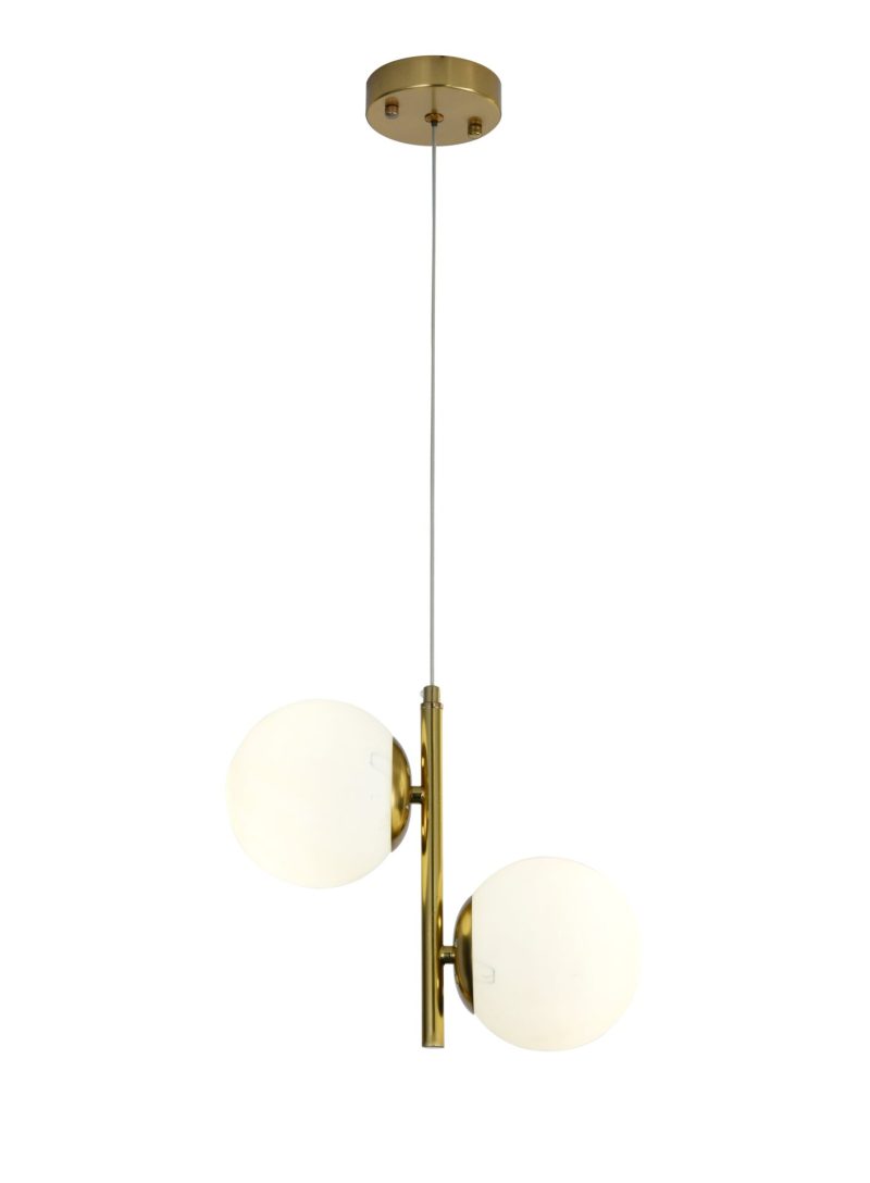 Lustra N6804-Elit's 2 abajururi elegante, finisaj GOLD
