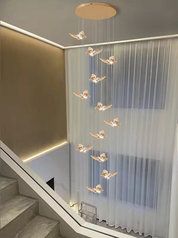 S36321ea9a4c64b3ebdbb915c2142590 (1) Candelabru LED – Model DJ011-12, 48 W, cristal & metal auriu, cu telecomandă