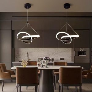 Lustră LED suspendată, negru –Elit's 28W, Ø30 cm, 3 temperaturi de culoare