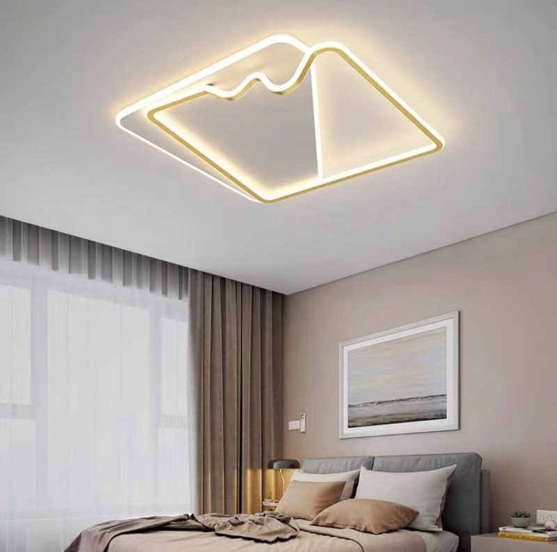 Lustra LED G3943 GD –Elit's 160W, cu telecomanda, 3 temperaturi de culoare