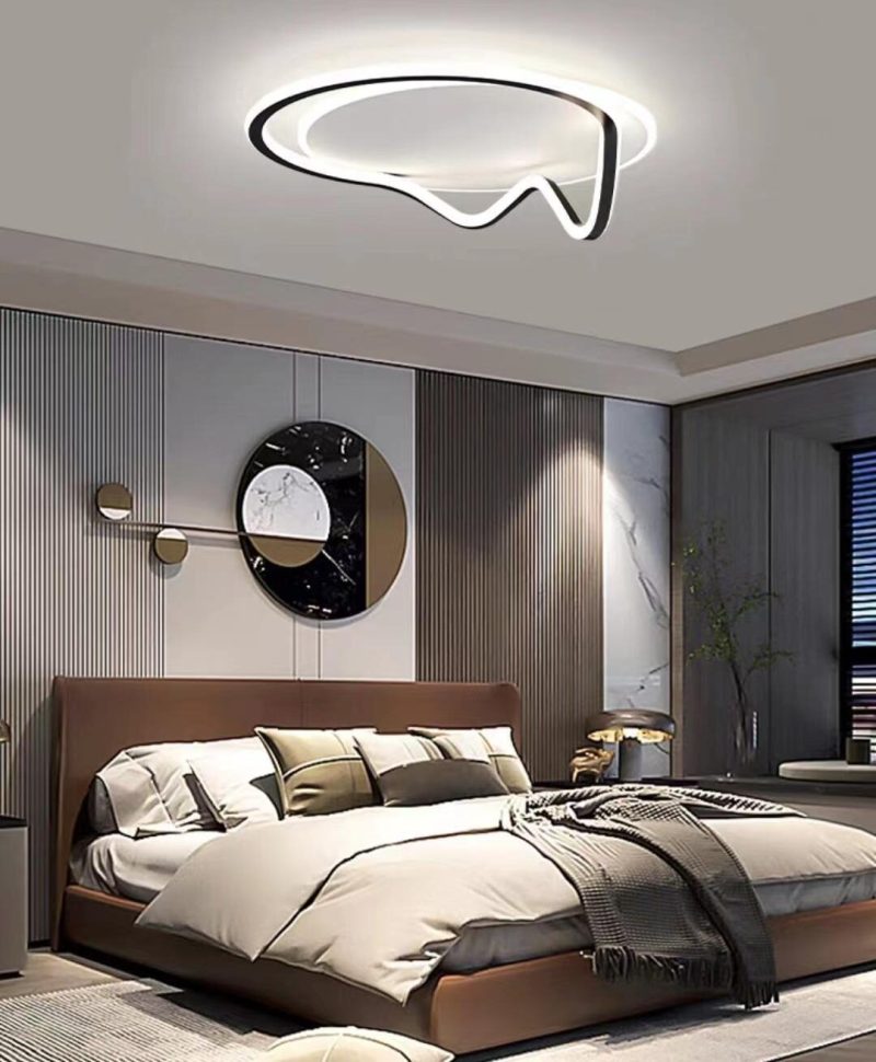Lustra LED G3942 BK –Elit's 138W, cu telecomanda, ~12.400 lumeni, 3 temperaturi de culoare