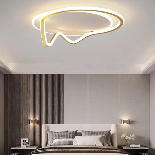 Lustra LED G3942 GD – Elit's 138W, cu telecomanda, 3 temperaturi de culoare