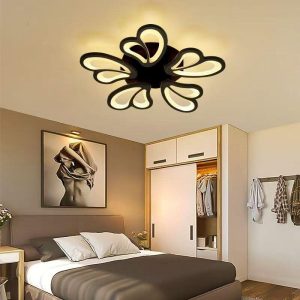 Lustra LED G3314-5 BK –Elit's 130W, cu telecomanda, 3 temperaturi de culoare
