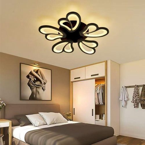 Lustra LED G3314-5 BK –Elit's 130W, cu telecomanda, 3 temperaturi de culoare