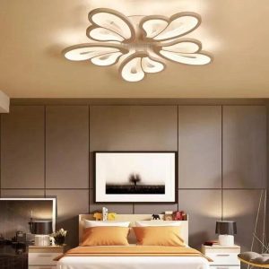 Lustra LED G3314-5 WH –Elit's 130W, cu telecomanda, 3 temperaturi de culoare