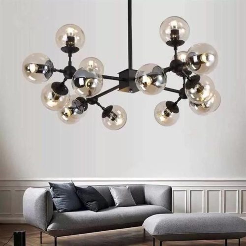 Lustra DX219-12 –Elit's 12 surse de lumină, soclu E27, design impunător