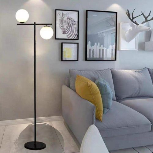 Lampadar TY3012 BK –Elit's soclu E27, finisaj negru, 157 cm