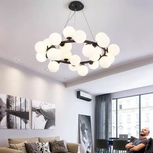 Lustra 1010-45 BK –Elit's candelabru modern cu 45 globuri, soclu G9