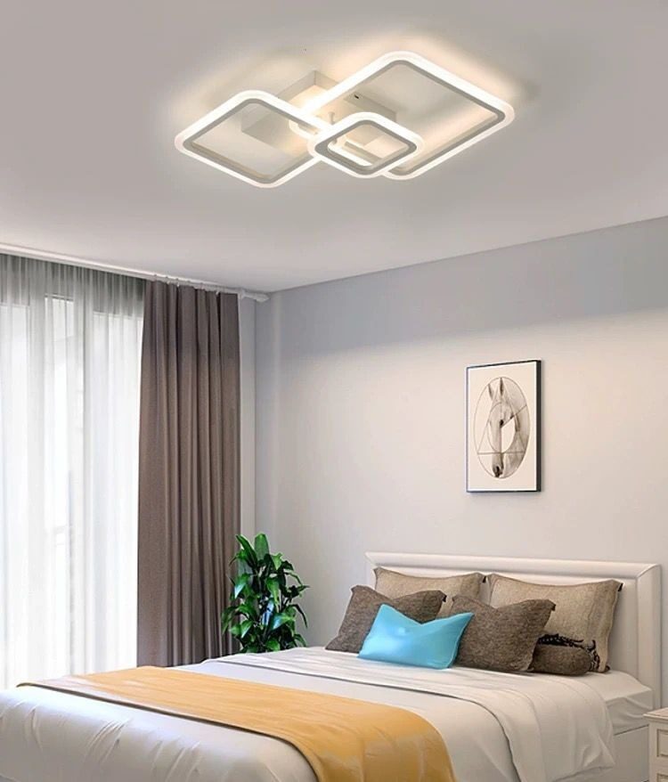 Lustra LED G3816 WH –Elit's 88W, cu telecomanda, 3 temperaturi de culoare