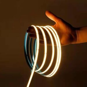 Bandă LED COB – 11 W/m, Lumină Caldă 3000 K, 5 m – 24 V 💡Elit's