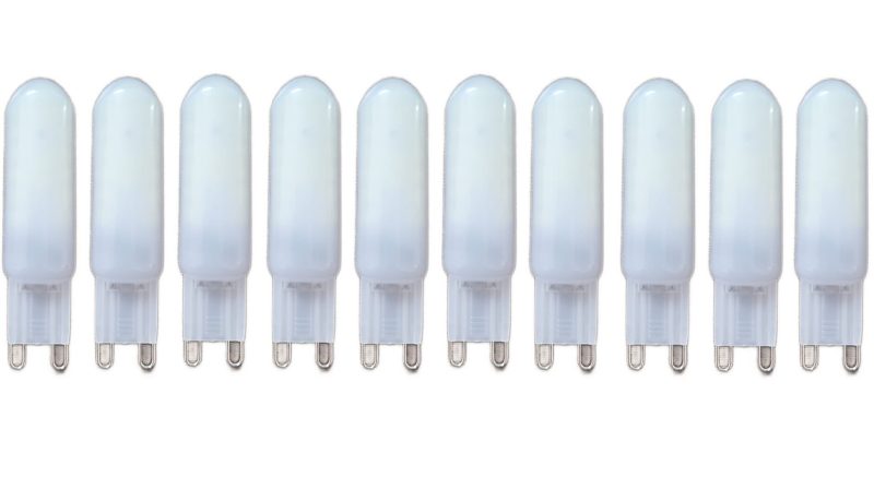 alb_e8c15eae-e3ec-4756-abd6-1fa1 Set de 10 Becuri LED G9 MAT – 3 W, lumină rece 6000 K, 220 V Elit's