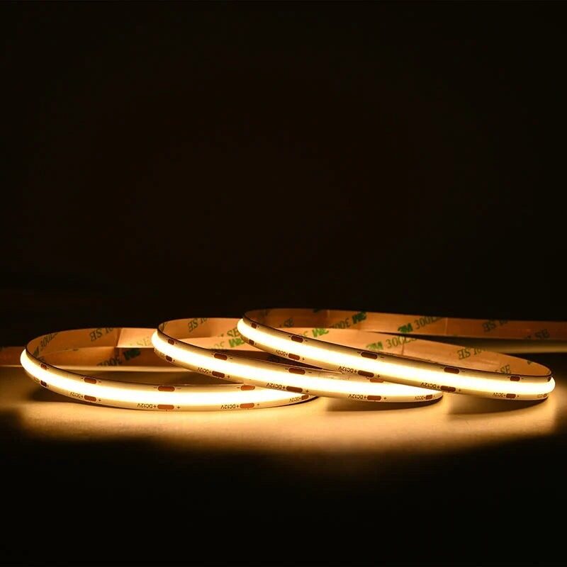 Bandă LED COB – 11 W/m, Lumină Caldă 3000 K, 10 m – 24 V 💡Elit's