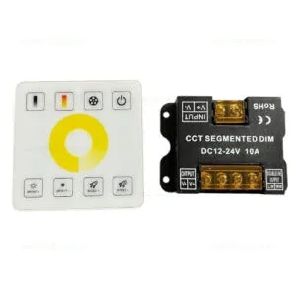 Controler Bandă LED CCT – 12–24 V, 3 Culori, cu Telecomandă 💡Elit's