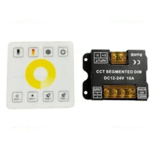 Controler Bandă LED CCT – 12–24 V, 3 Culori, cu Telecomandă 💡Elit's