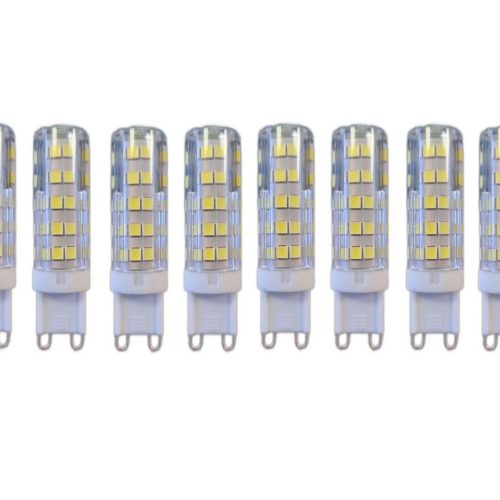 Set 10 × Becuri LED G9 – 7 W, Lumină Rece 6000 K, 220 V Elit's