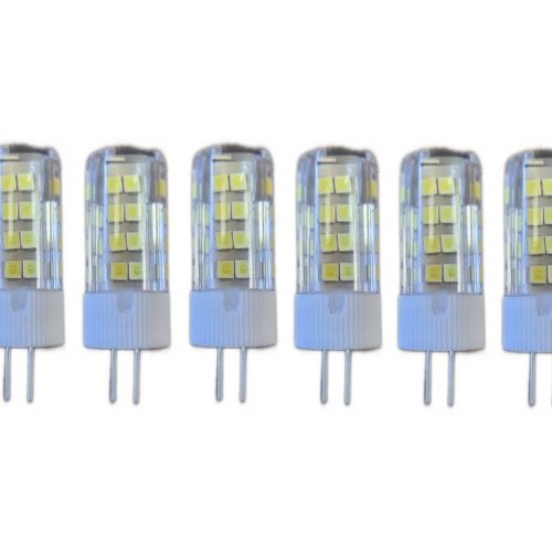 Set 10 × Becuri LED G4 – 5 W, lumină rece 6000 K, 220 V Elit's