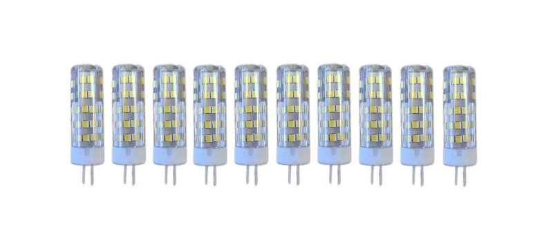 Set 10 × Becuri LED G4 – 7 W, lumină caldă 3000 K, 220 V Elit's