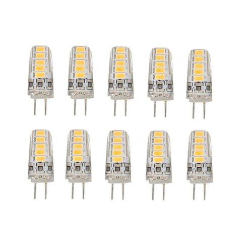 Set 10 × Becuri LED G4 – 3 W, Lumină Caldă 3000 K, 12 V Elit's