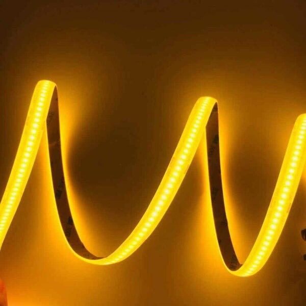 Bandă LED COB – 11 W/m, Lumină Caldă 3000 K, 5 m – 24 V 💡Elit's
