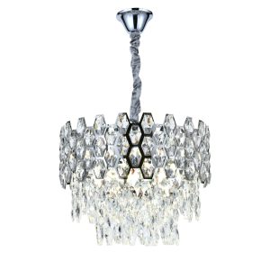💎 Candelabru Elegant 75003/400 Elit's– Cristal Strălucitor și Accente Argintii