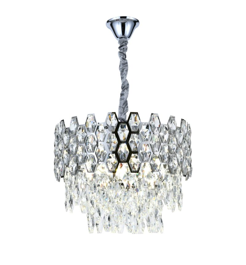 💎 Candelabru Elegant 75003/400 Elit's– Cristal Strălucitor și Accente Argintii