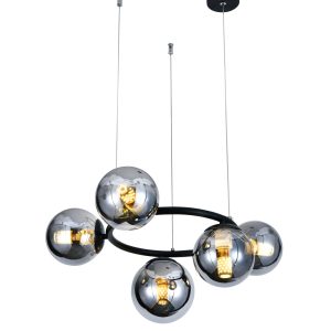 💡 Pendul Modern N6805/5 –Elit's Eleganță Industrială cu 5 Abajururi