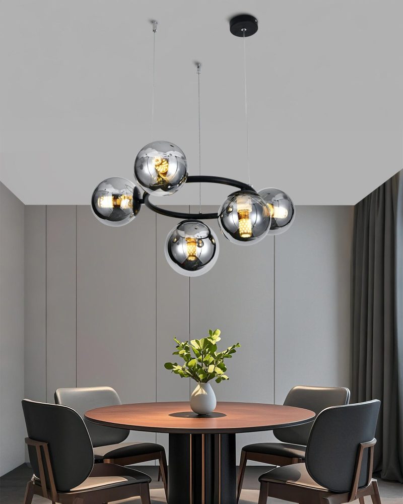 💡 Pendul Modern N6805/5 –Elit's Eleganță Industrială cu 5 Abajururi