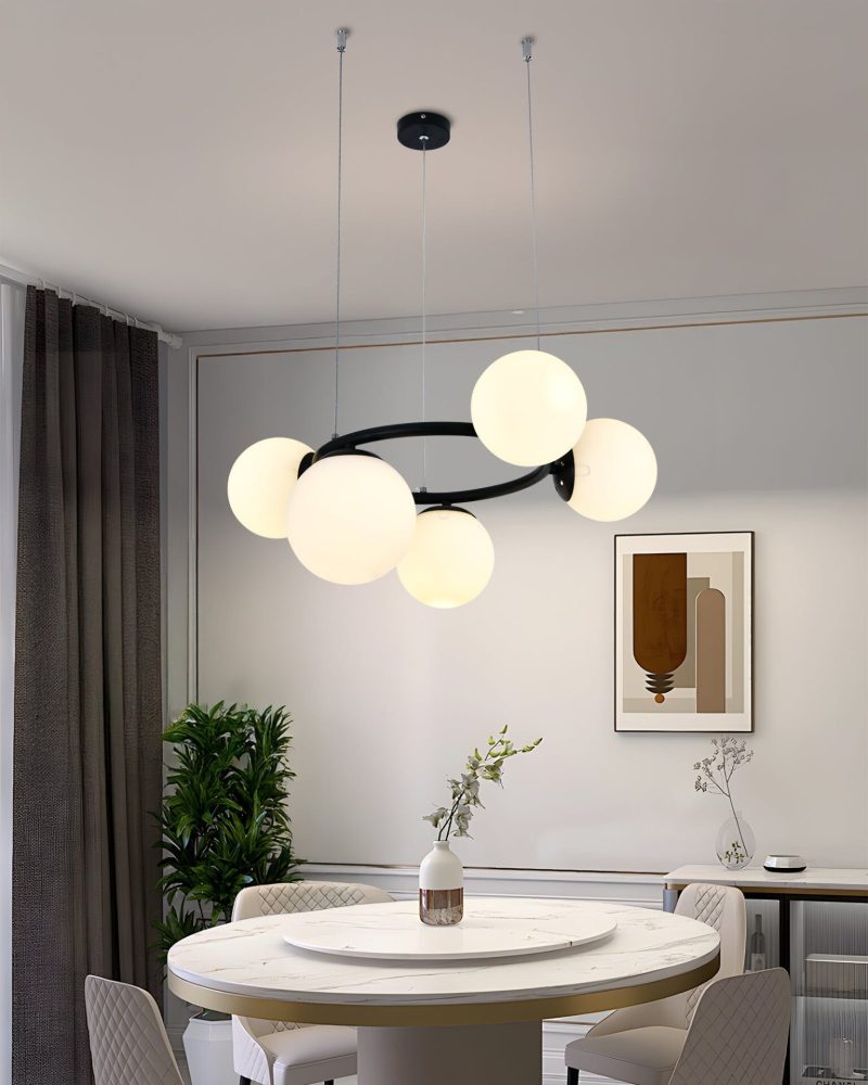 💡 Pendul N6805/5 Elit's– Contrast Elegant în Negru și Alb