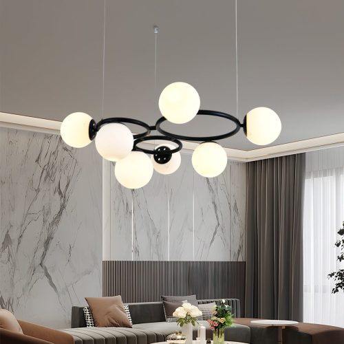 💡 Pendul N6805/7 Elit's– Contrast Vizual Puternic în Negru și Alb