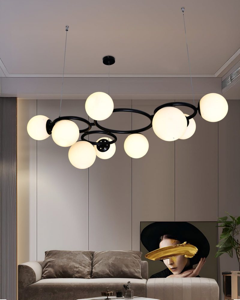 💡 Pendul N6805/9 –Elit's Eleganță Contrastantă în Negru și Alb