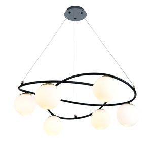 💡 Pendul N6806/6 Elit's– Stil Geometric și Contrast Vizual Puternic