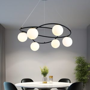 💡 Pendul N6806/6 Elit's– Stil Geometric și Contrast Vizual Puternic
