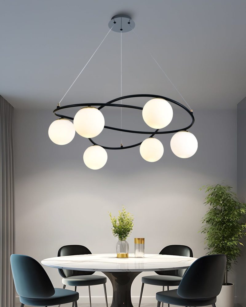 💡 Pendul N6806/6 Elit's– Stil Geometric și Contrast Vizual Puternic