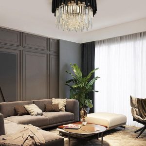 Untitled - 2025-09-03T110055.536 Candelabru modern cu cristale – 30 cm, culoare negru Elit's
