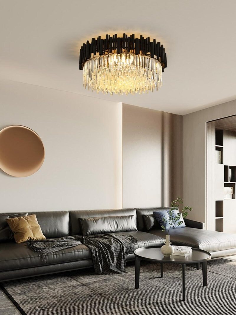 WhatsApp Image 2025-09-03 at 10.56.39 (2) Candelabru modern cu cristale – 60 cm, culoare negru Elit's