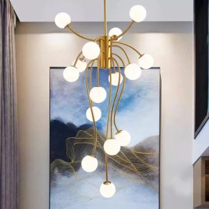 ✨ Lustră Modernă E007/15 –Elit's Eleganță Aurie și Lumină Rafinată
