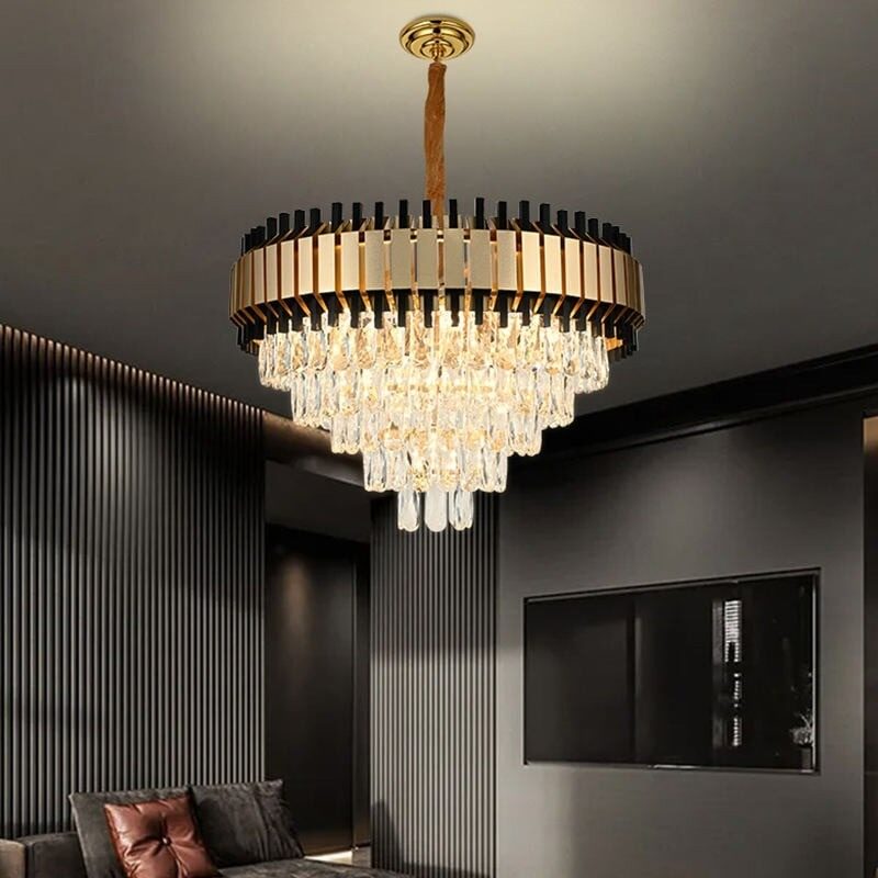 Candelabru Cristal, AURIU-NEGRU Elit's