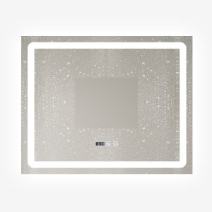 oglinda esn149 6-1000x1000 Oglindă LED Baie 80x60 cm cu Touch Premium, Dezaburire, Lumini Variabile, Termometru și Ceas Integrat Elit's